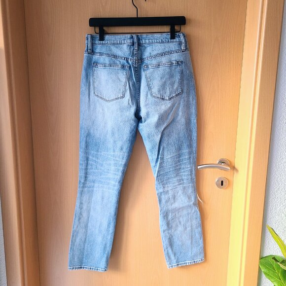 J. Crew Slim Broken In Boyfriend Distressed Light Wash Denim Jeans Size 27 - Picture 6 of 7